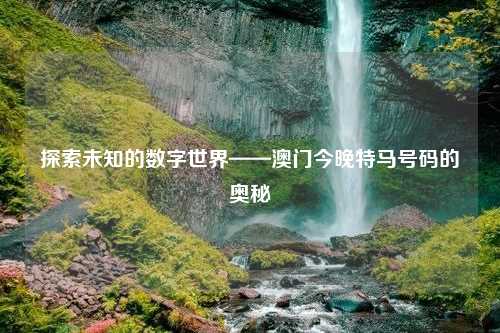 探索未知的数字世界——澳门今晚特马号码的奥秘