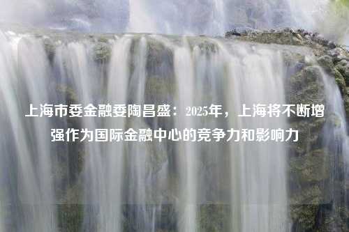 上海市委金融委陶昌盛：2025年，上海将不断增强作为国际金融中心的竞争力和影响力