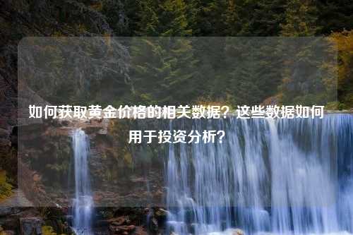 如何获取黄金价格的相关数据？这些数据如何用于投资分析？